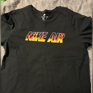 Nike fire logo t shirt